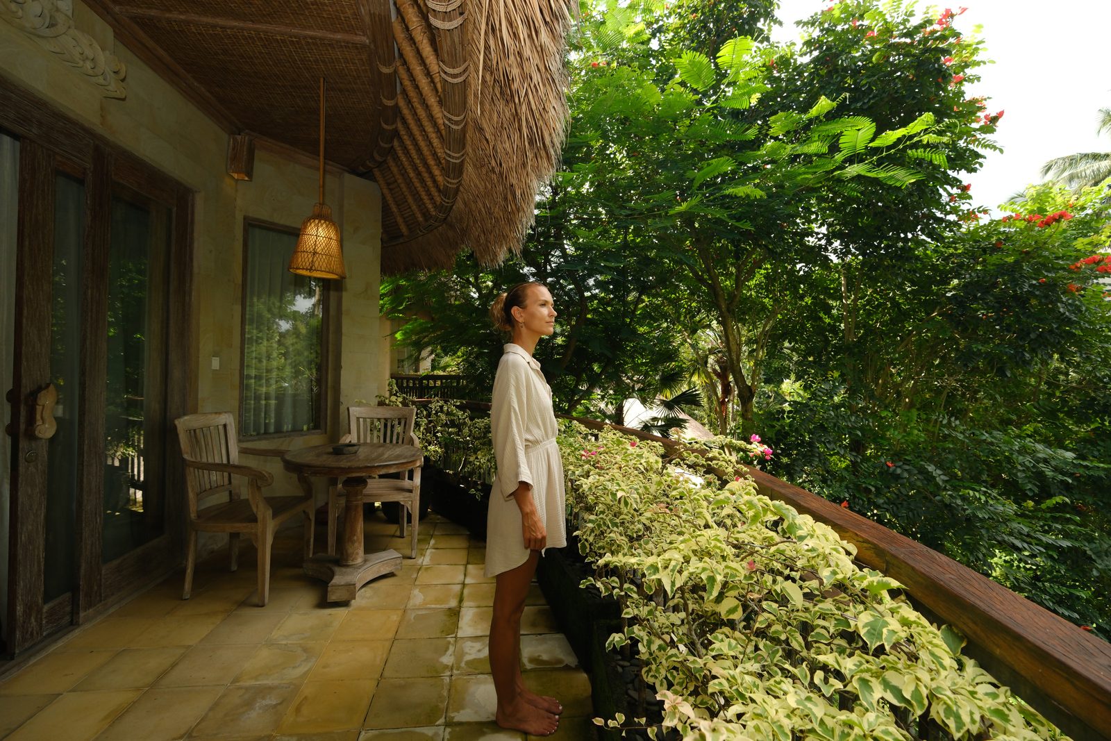 Balinese-styled room at The Udaya